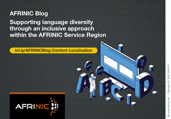 Supporting language diversity through an inclusive approach within the AFRINIC Service Region