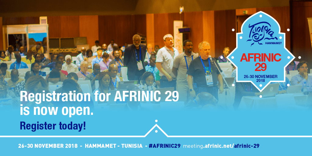 Tunisia to host the 29th AFRINIC public policy meeting