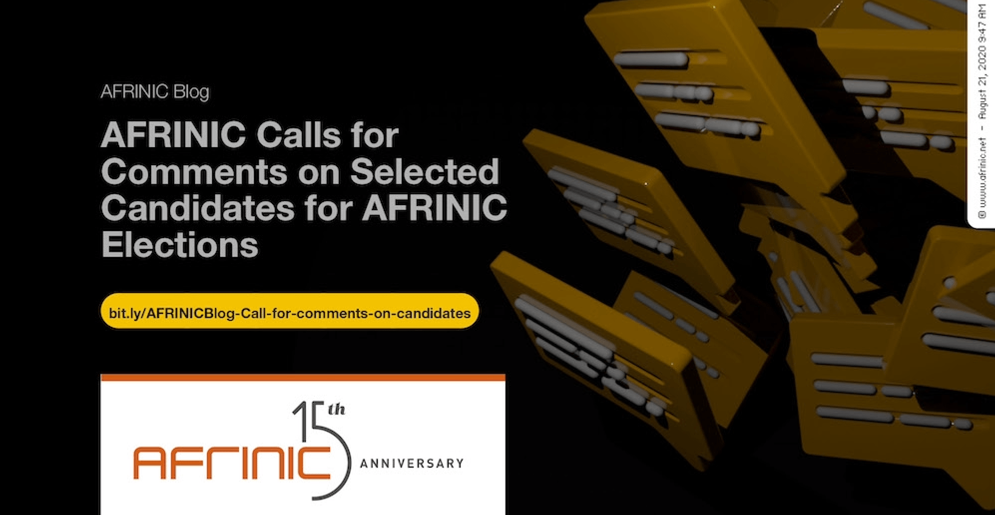 AFRINIC Calls for Comments on Selected Candidates for AFRINIC Elections