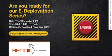 Register to the first e-deployathon of 2020 by August 27