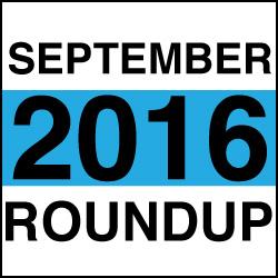 September 2016 News Round up